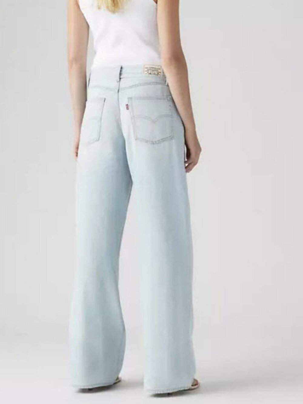 NWT - Levi's Premium XL Baggy Straight Linen + Denim Women's Jeans Size 33 x 31 - Picture 7 of 11